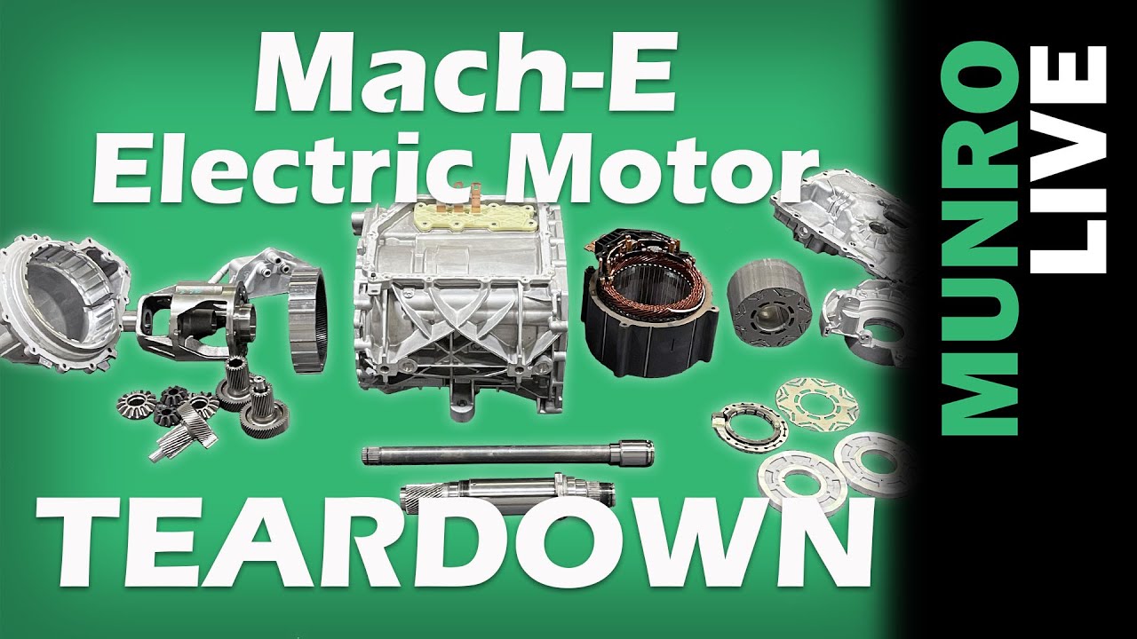 Ford Mach-E Rear Motor Teardown and Analysis