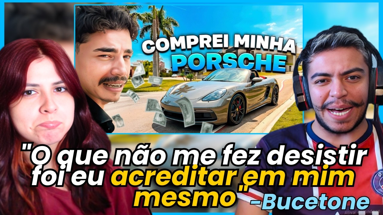 BISTECONE CONSEGUIU COMPRAR A PORSCHE! BASTIDORES DA CHEGADA | REACT