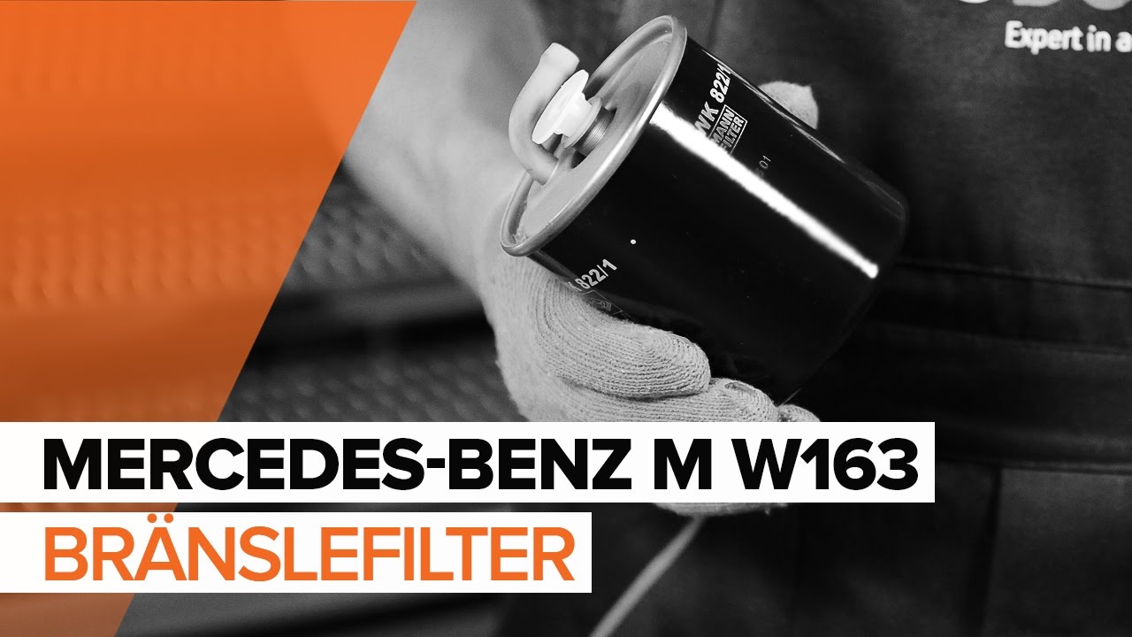 Byta bränslefilter på Mercedes ML W163 – utbytesguide
