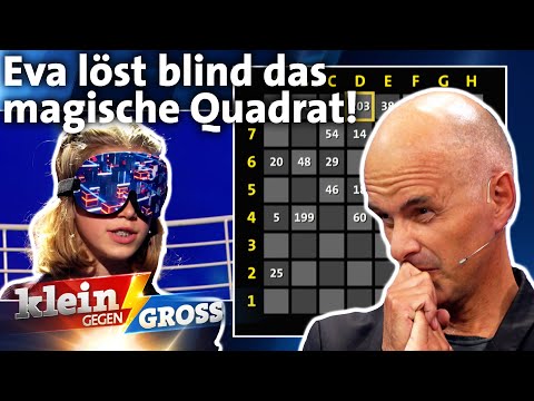 64 Zahlen mit verbundenen Augen errechnen: Christoph Maria Herbst vs. Eva | Klein gegen Groß