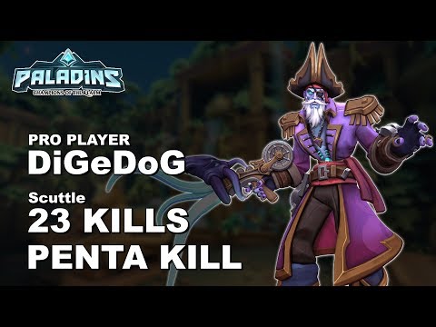 DiGeDoG Dredge 23 KILLS PENTA KILL!! Paladins Pro (NiP) Ranked Gameplay 1440p High Quality Video