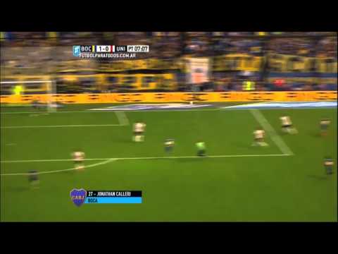 Gol de Calleri.Boca 1 Unión 0.Fecha 19.Torneo Primera división 2015.FPT