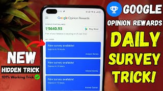 How to Get Unlimited Surveys in Google Opinion Rewards 2023 - ₹20 Per Day😍