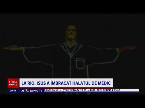 Statuia lui Iisus din Rio de Janeiro îmbrăcată în „haine” de medic