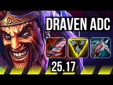 DRAVEN & Nautilus vs YUNARA & Leona (ADC) | 1100+ games | KR Challenger | 25.17