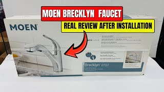 Moen Brecklyn Single Hole Faucet Review | Glacier White Kitchen Upgrade ||