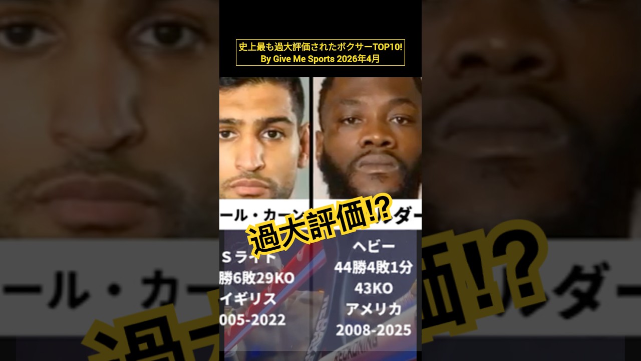 🧐史上最も過大評価されたボクサーTOP10🔥by Give Me Sports 2026/04 #ボクシング