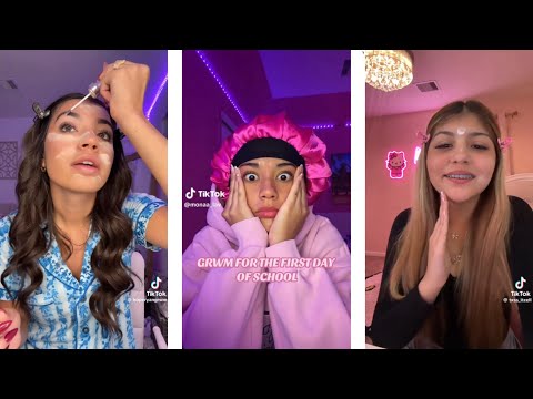 GRWM for the first day of school | get ready with me TikTok compilation