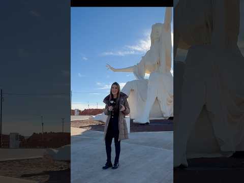 Viajo a Cutral Co a cubrir para La Peña el monumento a Messi más alto del mundo!! Estoy feliz!!