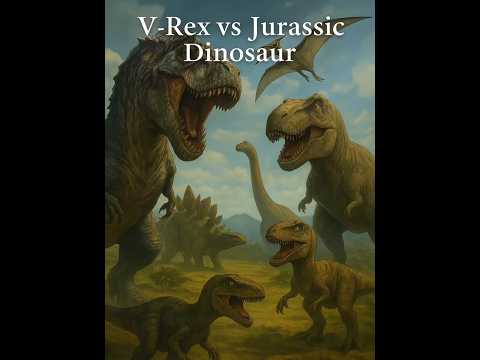 V-Rex vs T-Rex & All Jurassic Dinosaurs 🌍🔥