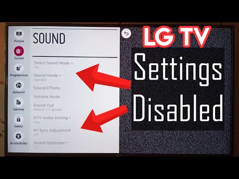 Disable LG TV Settings Using Hotel Mode, How To