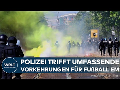 NEUSS: Polizei-Lagezentrum eigens für die EM errichtet | Vorbereitung gegen Fan-Ausschreitungen
