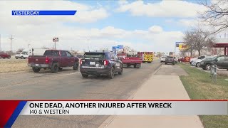 1 dead, 1 injured after wreck on I-40 and Western Wednesday