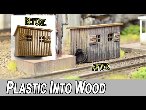 Make Plastic Look Like Old Wood — A Simple 3-Step Method for HO Scale