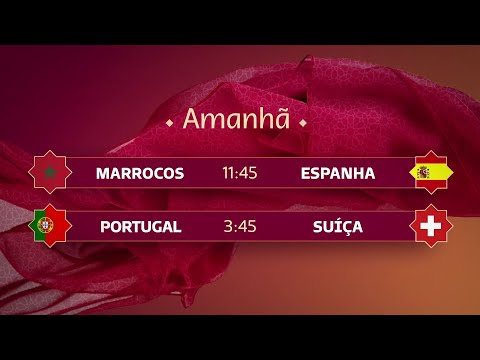 COPA DO MUNDO 2022 NA GLOBO - OITAVAS DE FINAL - MARROCOS x ESPANHA e PORTUGAL x SUÍCA (06/12/2022)