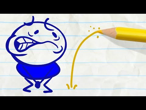 Pencilmate Needs A Bathroom! - Pencilmation Cartoons