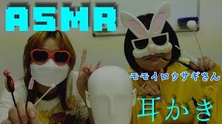 専門学生の雑ASMR 【モモイロウサギさんコラボ】2人で耳かき