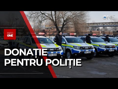 INFO ONE - DONAȚIE DE MILIOANE DE EURO PENTRU POLIȚIE