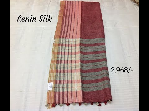 Latest Amazing Lenin Silk Sarees With Price || Vigneshwara Silks || Episode 57