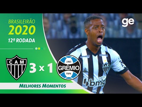 Gols e lances de Atlético Mineiro x Grêmio