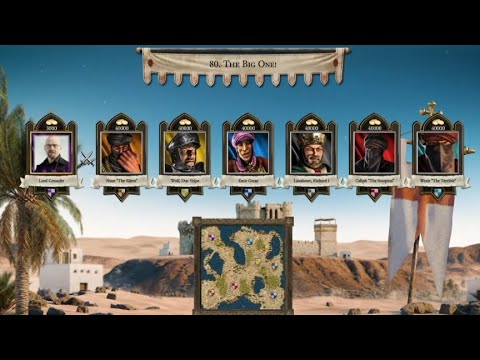 1 🆚 6 Stronghold crusader definitive edition Classic Trails Mission # 80 The Big One! 