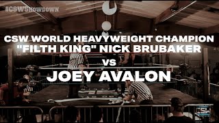 &quot;FILTH KING&quot; BRUBAKER vs JOEY &quot;JET&quot; AVALON | CSW World Heavyweight Championship Match Preview