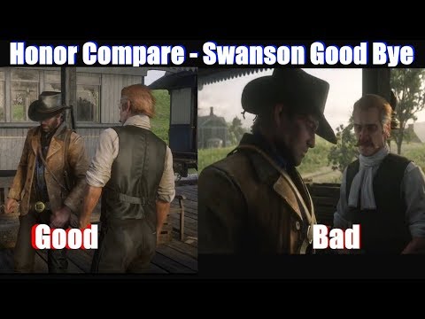 RDR2 Good Arthur vs Bad Arthur Reverend Swanson Leaving - Red Dead Redemption 2 PS4 Pro
