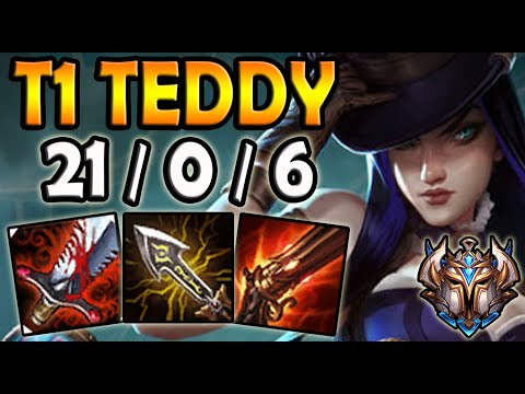 T1 Teddy CAITLYN ADC vs APHELIOS - Patch 10.15 Ranked Korea ✔️