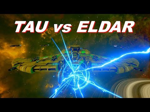 TAU (Earth Caste) vs Eldar! Rank 53, Heroic Difficulty, 1500 - Battlefleet Gothic Armada