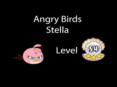 Angry Birds Stella Beach Day Level 54 Walkthrough