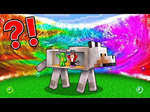 OP TSUNAMI vs. Mikey & JJ Doomsday Bunker in DOG - Minecraft (Maizen)