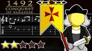 Vangelis Conquest of Paradise [LvL 2] - Easy Guitar Fingerstyle Tutorial [FREE TABS]