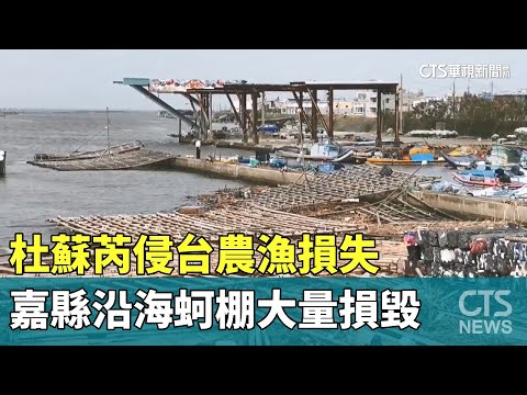 杜蘇芮侵台農漁損失　嘉縣沿海蚵棚大量損毀