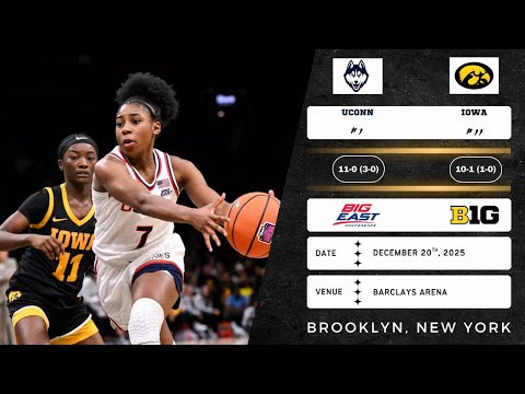 No. 1 UConn vs No. 11 Iowa | 2025 Women's Champions Classic | 12.20.25
