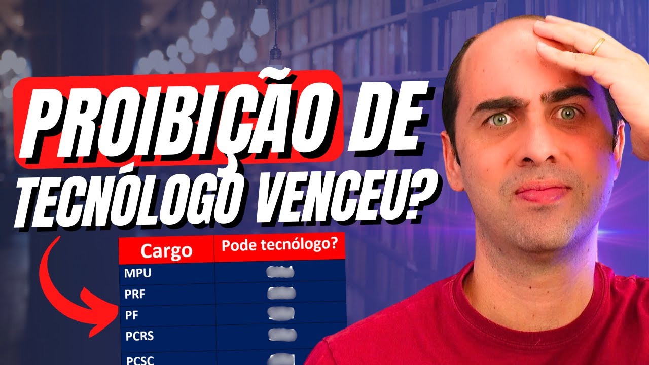 TECNÓLOGO: novas leis policiais estão proibindo para ingressar na carreira?