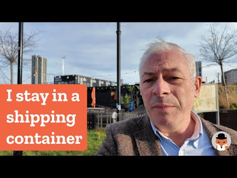 I stay in a shipping container | Snoozebox Olympic Park review, London