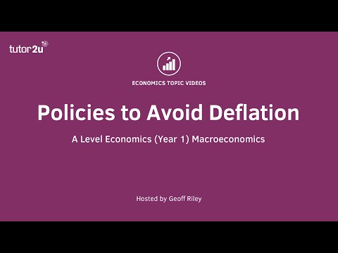Policies to avoid Deflation