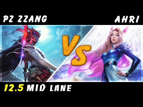 Pz Zzang - Yone vs Ahri MID Patch 12.5 - Yone Gameplay