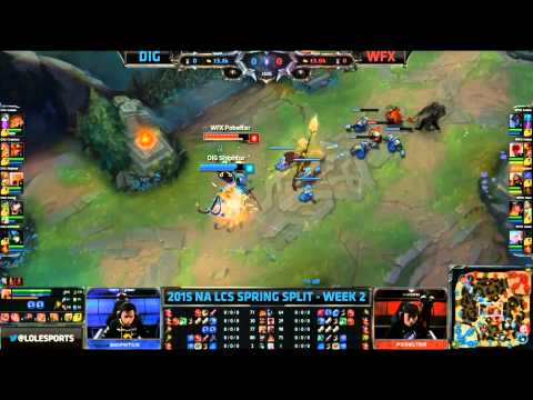Pobelter takes out Shiptur 1v1 Zed vs Azir - DIG vs WFX Game 1 (NA LCS Spring 2015)