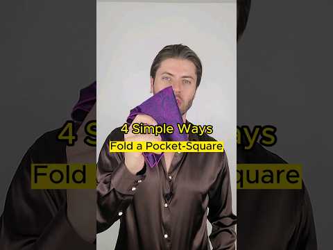 4 Simple Ways to Fold a Pocket-Square: Part II #menssuits #mensfashion #pocketsquare #mensstyle