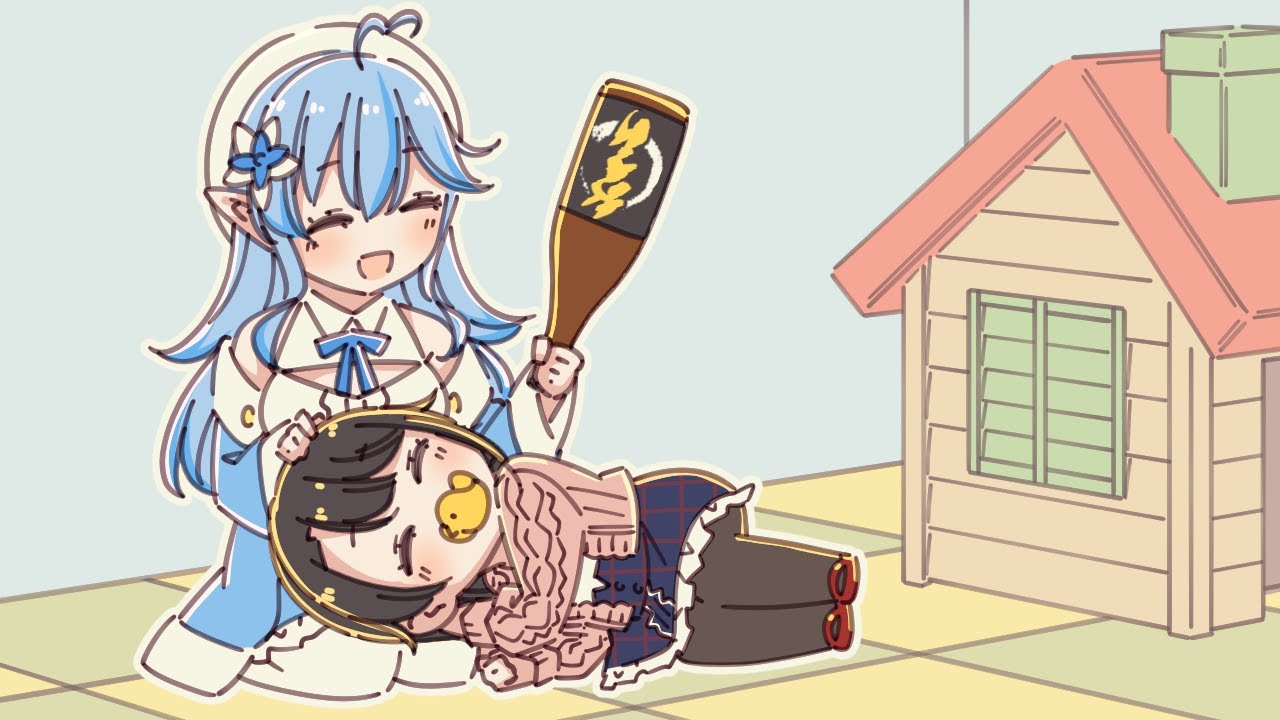 【ホロライブ切り抜き漫画】ラミィにバブみを感じてオギャるスバル【大空スバル／雪花ラミィ／hololive eng sub】