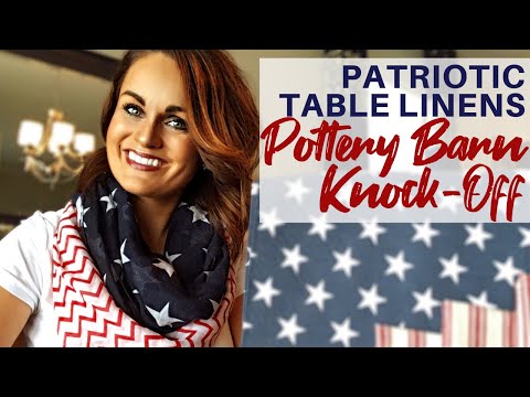 Pottery Barn Knock Off: 4th of July DIY Budget Table Decor