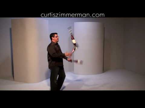 How to Juggle 3 Clubs Over Your Shoulder- Curtis Zimmerman