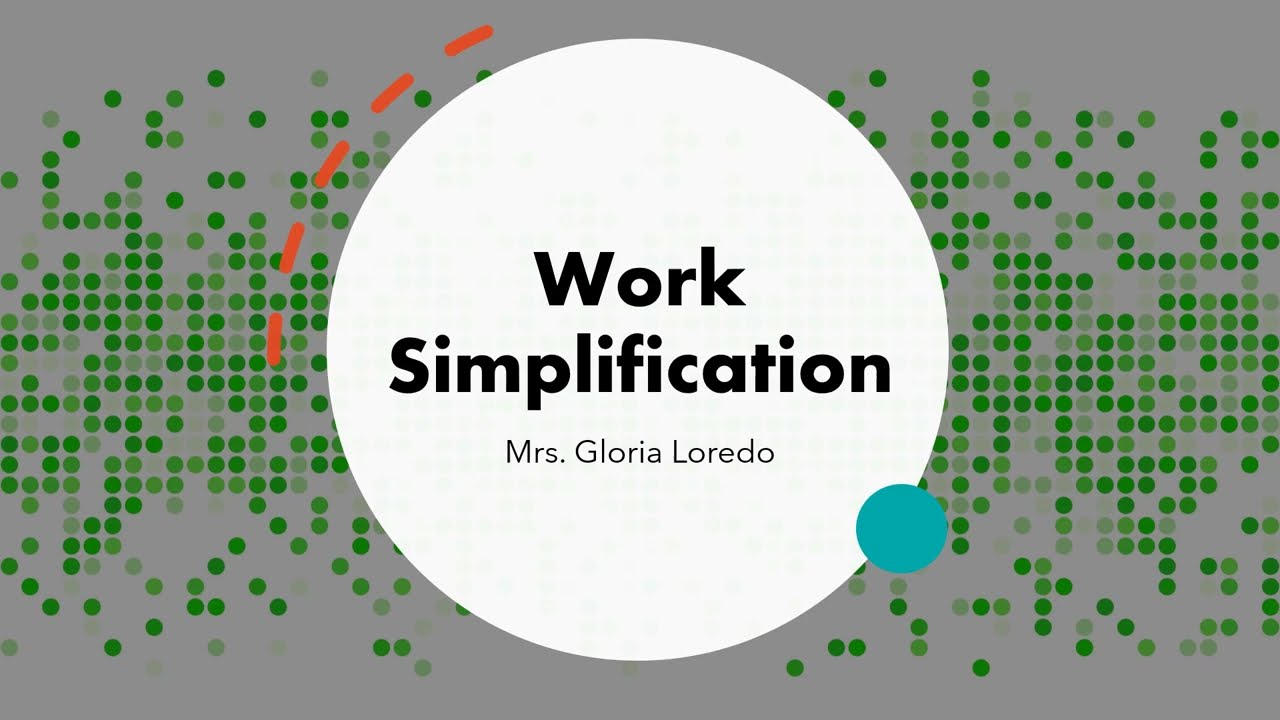 Work Simplification ppt
