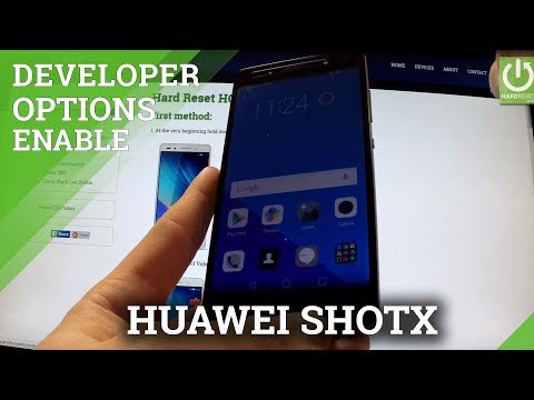 How to active Developer Options in HUAWEI ShotX - enable USB Debugging