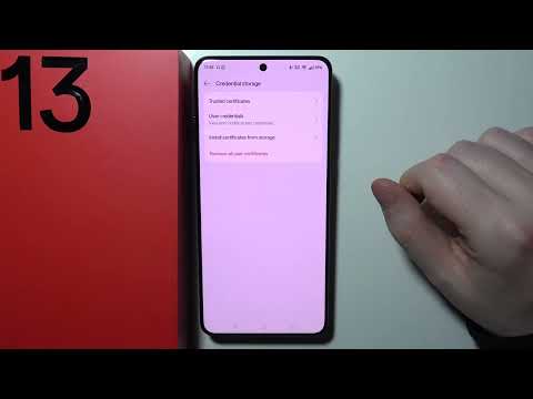 OnePlus 13 - How to Clear All Credentials