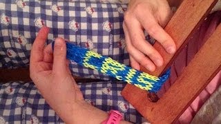 Cómo hacer pulsera de gomitas o ligas, con nombre