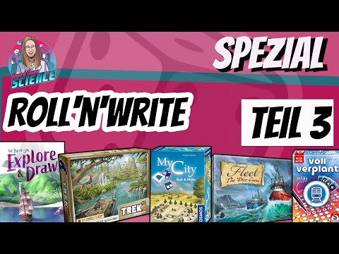 ROLL'N'WRITE Spezial - Teil 3 [Voll verplant⭐Trek 12 Amazonas⭐Fleet⭐️Insel der Katzen] Brettspiel