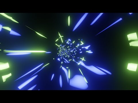 VJ LOOP Neon Green And Blue Tunnel - 4K 1 hour Free Background Video Live Wallpaper And Screensaver