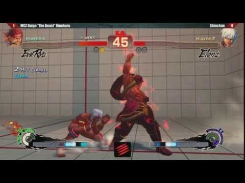 VA Quick Analysis - Daigo (Evil Ryu) VS Shinchan (Elena) USF4 TGS 2014